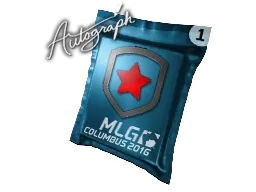 亲笔签名胶囊 | Gambit Gaming | 2016年 MLG 哥伦布锦标赛