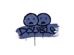 封装的涂鸦 | 双杀 (靛蓝)