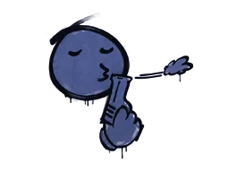 封装的涂鸦 | 快枪手 (靛蓝)