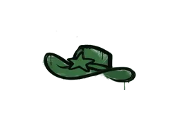 封装的涂鸦 | 警帽 (深绿)