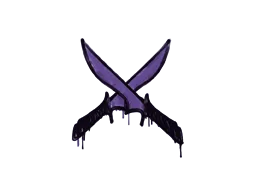 封装的涂鸦 | X 双刀 (暗紫)