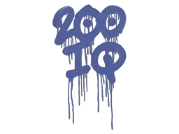 封装的涂鸦 | 智商200 (靛蓝)