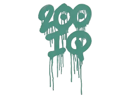 封装的涂鸦 | 智商200 (暗绿)