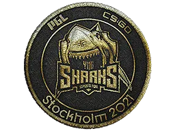 布章 | Sharks Esports （金色） | 2021年斯德哥尔摩锦标赛