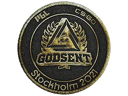 布章 | GODSENT （金色） | 2021年斯德哥尔摩锦标赛