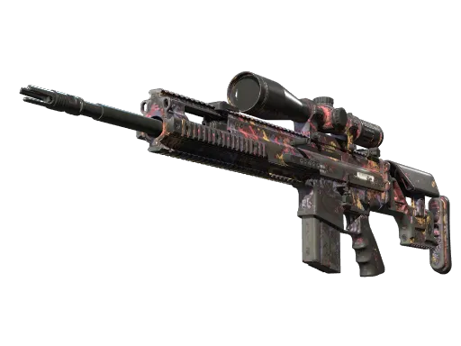 SCAR-20（StatTrak™） | 暗夜活死鸡 (崭新出厂)