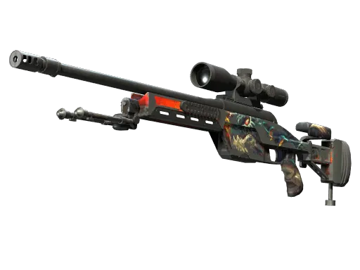 SSG 08（StatTrak™） | 炎龙之焰 (破损不堪)
