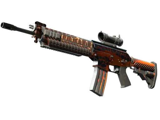 SG 553（StatTrak™） | 豹灯蛾 (久经沙场)