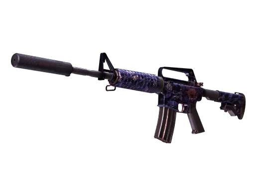 M4A1消音版（StatTrak™） | 黑莲花 (久经沙场)