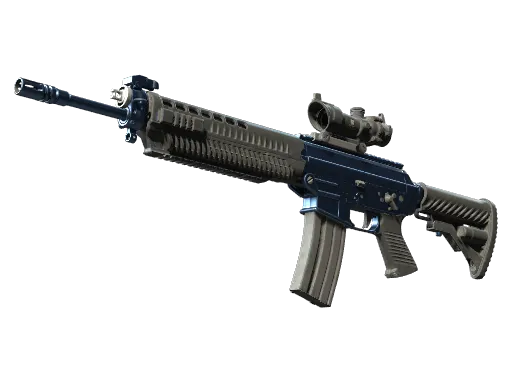 SG 553 | 深蓝电镀处理 (崭新出厂)
