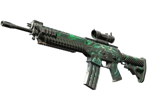 SG 553（StatTrak™） | 青龙 (久经沙场)