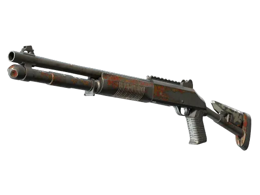 XM1014（StatTrak™） | 血红巨蟒 (略有磨损)