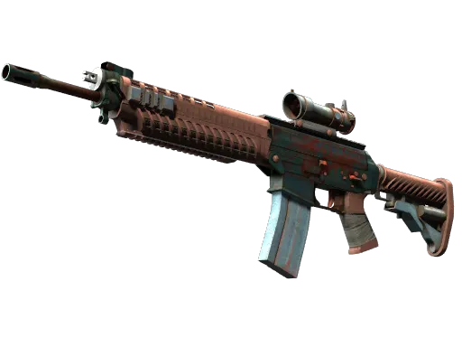 SG 553（StatTrak™） | 锈蚀之刃 (战痕累累)