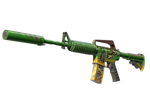 M4A1消音版（StatTrak™） | 隐伏帝王龙 (久经沙场)
