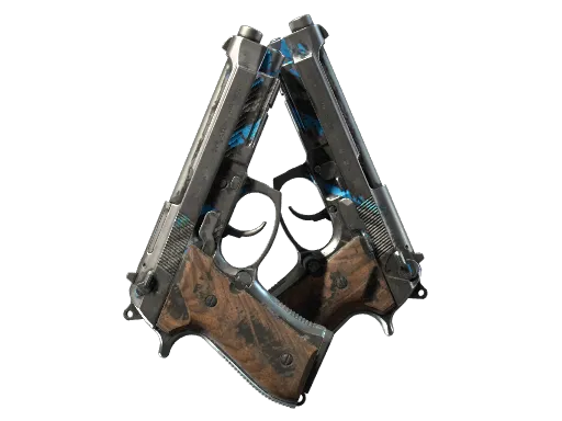 双持贝瑞塔（StatTrak™） | 碎片 (破损不堪)