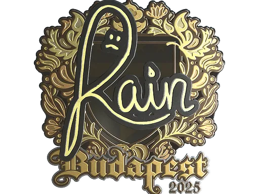 印花 | rain（金色）| 2025年布达佩斯锦标赛