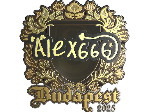 印花 | alex666（金色）| 2025年布达佩斯锦标赛