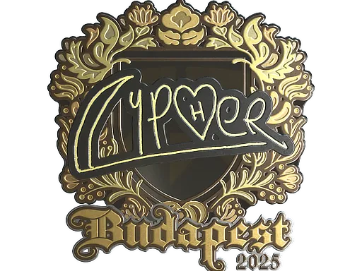 印花 | Cypher（金色）| 2025年布达佩斯锦标赛