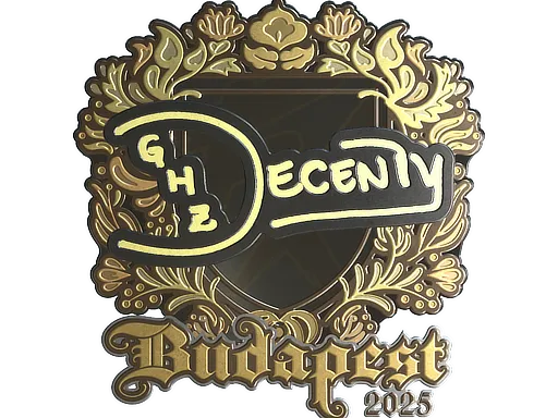 印花 | decenty（金色）| 2025年布达佩斯锦标赛
