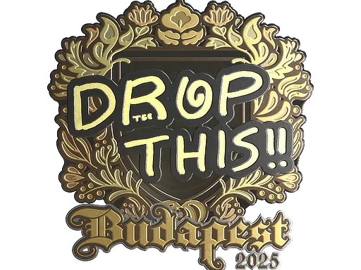 印花 | drop（金色）| 2025年布达佩斯锦标赛