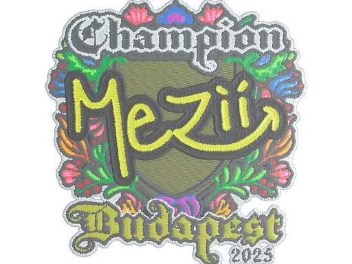 印花 | mezii（刺绣，冠军）| 2025年布达佩斯锦标赛