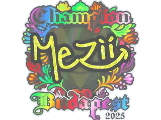 印花 | mezii（全息，冠军）| 2025年布达佩斯锦标赛
