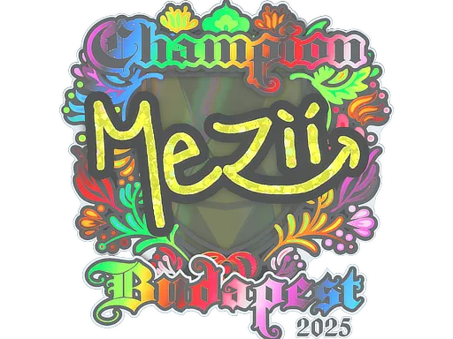印花 | mezii(全息,冠军)| 2025年布达佩斯锦标赛