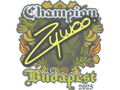 印花 | ZywOo（冠军）| 2025年布达佩斯锦标赛
