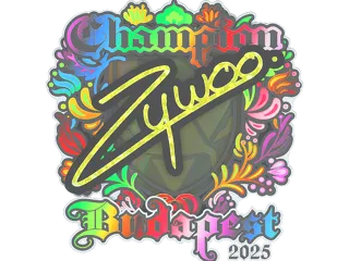 印花 | ZywOo（全息，冠军）| 2025年布达佩斯锦标赛