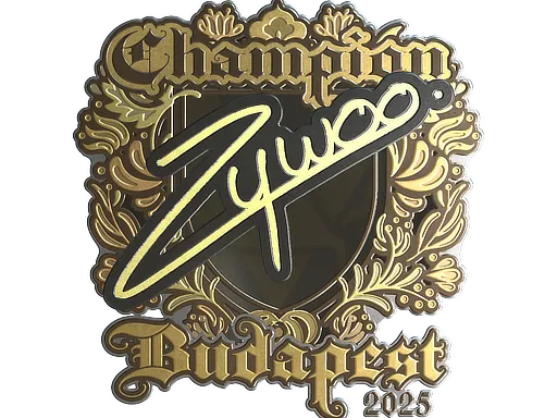 印花 | ZywOo（金色，冠军）| 2025年布达佩斯锦标赛