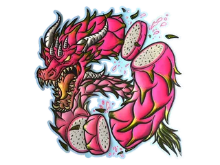 印花 | 火龙果（闪亮）