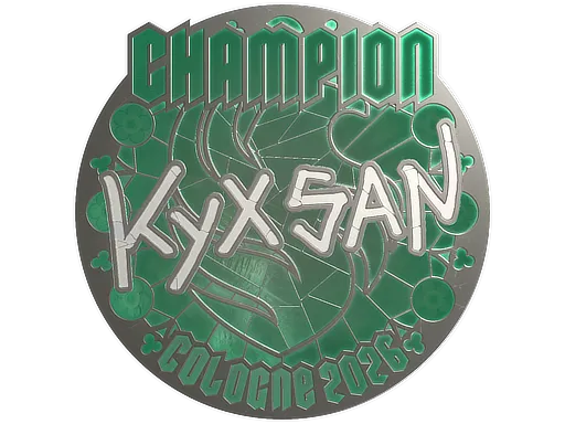 印花 | kyxsan (闪亮，冠军) | 2026年科隆锦标赛