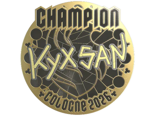印花 | kyxsan (金色，冠军) | 2026年科隆锦标赛