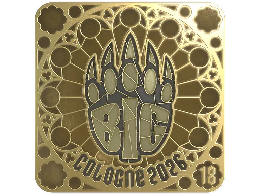 印花 | BIG (金色，排名) | 2026年科隆锦标赛