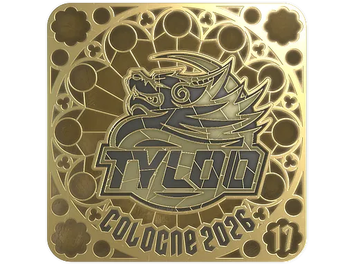 印花 | TYLOO (金色,排名) | 2026年科隆锦标赛