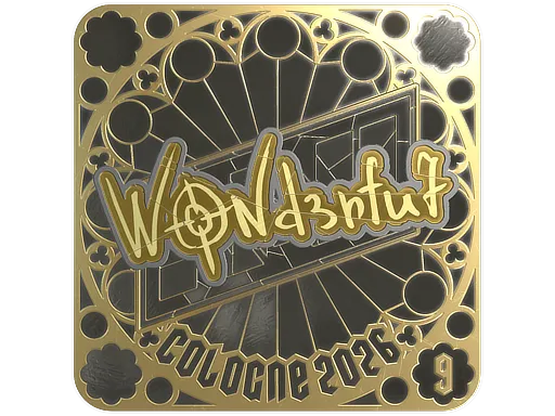 印花 | w0nderful (金色,排名) | 2026年科隆锦标赛