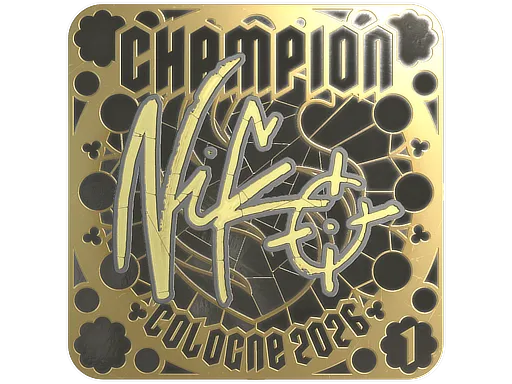 印花 | NiKo (金色，排名) | 2026年科隆锦标赛