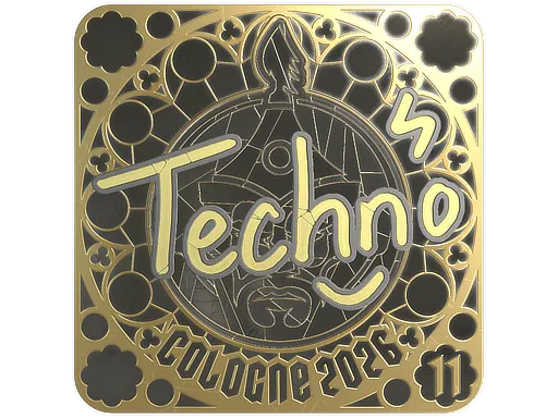 印花 | Techno4K (金色，排名) | 2026年科隆锦标赛
