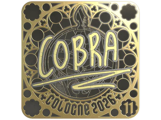 印花 | cobra (金色，排名) | 2026年科隆锦标赛