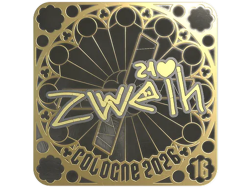 印花 | zweih (金色，排名) | 2026年科隆锦标赛