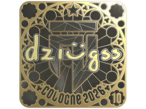 印花 | dziugss (金色，排名) | 2026年科隆锦标赛