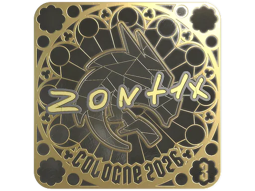 印花 | zont1x (金色，排名) | 2026年科隆锦标赛