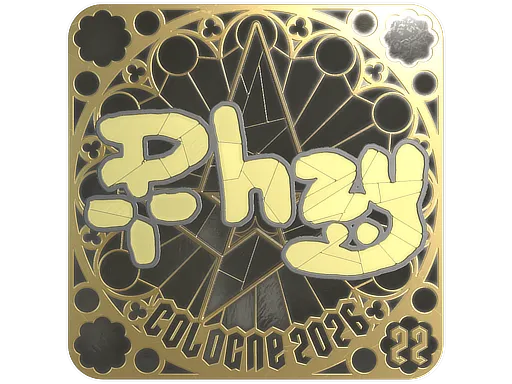 印花 | phzy (金色，排名) | 2026年科隆锦标赛