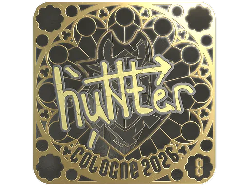 印花 | huNter- (金色，排名) | 2026年科隆锦标赛