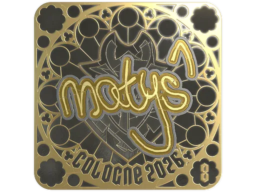 印花 | MATYS (金色，排名) | 2026年科隆锦标赛