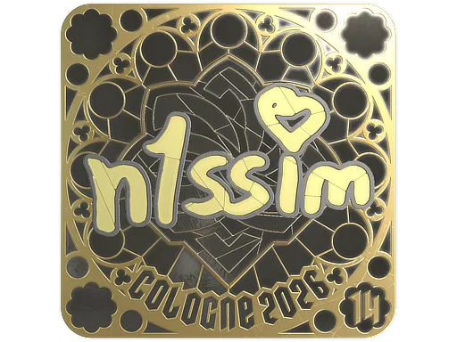 印花 | n1ssim (金色，排名) | 2026年科隆锦标赛