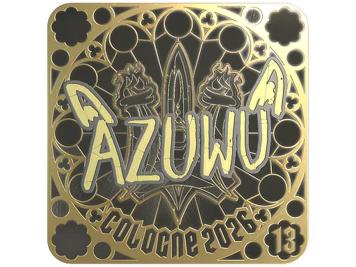 印花 | AZUWU (金色,排名) | 2026年科隆锦标赛