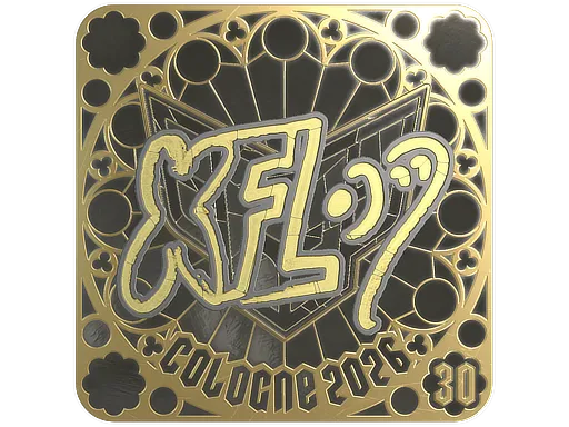 印花 | xfl0ud (金色，排名) | 2026年科隆锦标赛