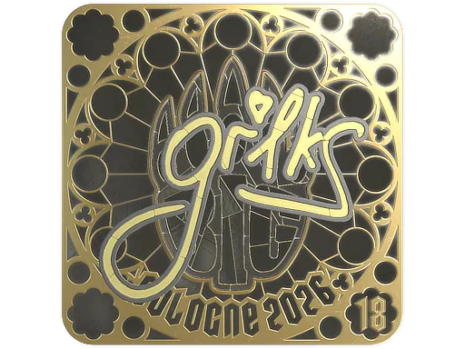 印花 | gr1ks (金色，排名) | 2026年科隆锦标赛