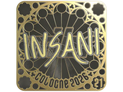 印花 | insani (金色，排名) | 2026年科隆锦标赛